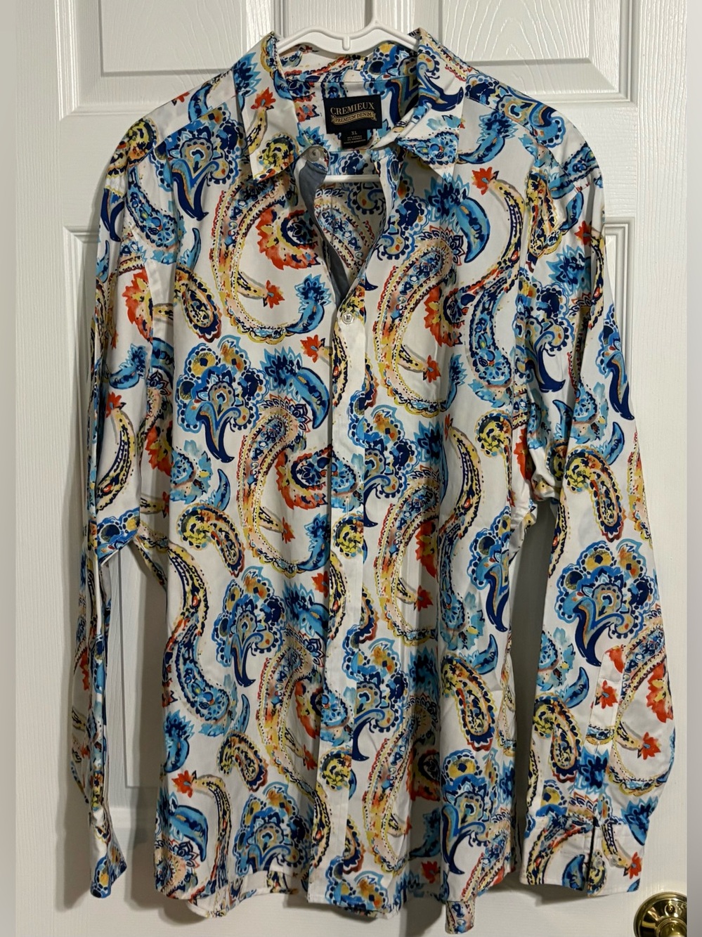 Cremieux Long Sleeve Button Front Shirt - Men's XL